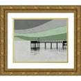 thumbnail image 1 of Tom, Ella 14x12 Gold Ornate Wood Framed with Double Matting Museum Art Print Titled - New Dock, 1 of 4