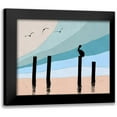 thumbnail image 1 of Tom, Ella 18x15 Black Modern Framed Museum Art Print Titled - Pelican Post I, 1 of 5