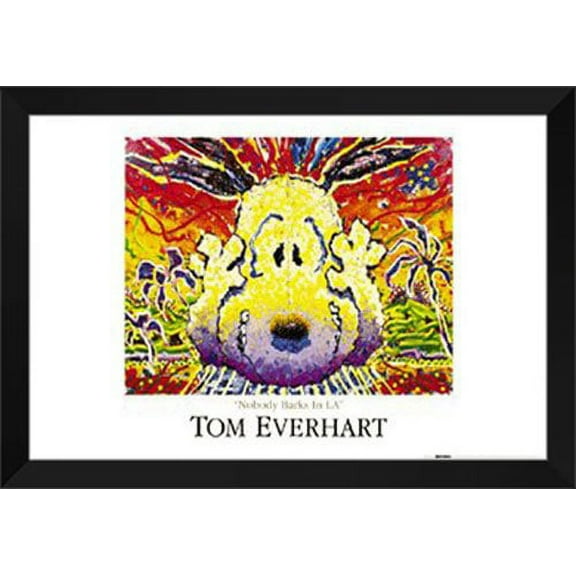 Tom Everhart Framed Art Print 40x28 "Nobody Barks in L.A."