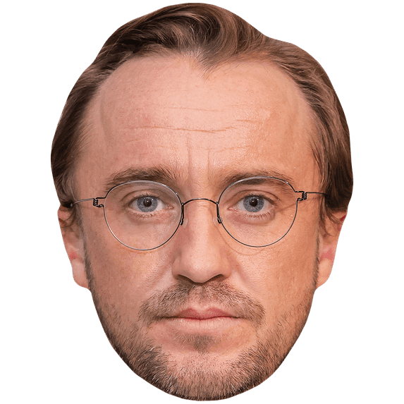 Tom Felton (Glasses) Big Head. Larger than life mask.