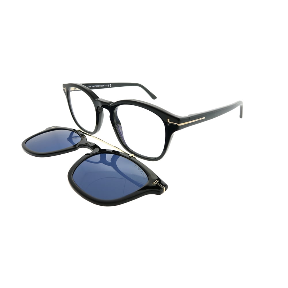Furnace affældige tro Tom Ford 5532-B 01V Black Mens Eyeglasses 49-21-140 Blue Block W/Clip -  Walmart.com