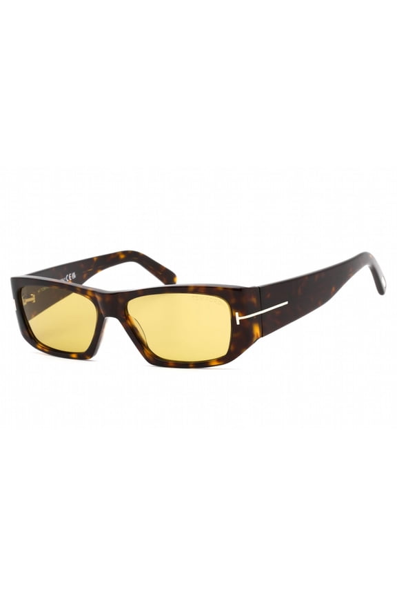 Andres Yellow Square Unisex Sunglasses FT0986 52E 56