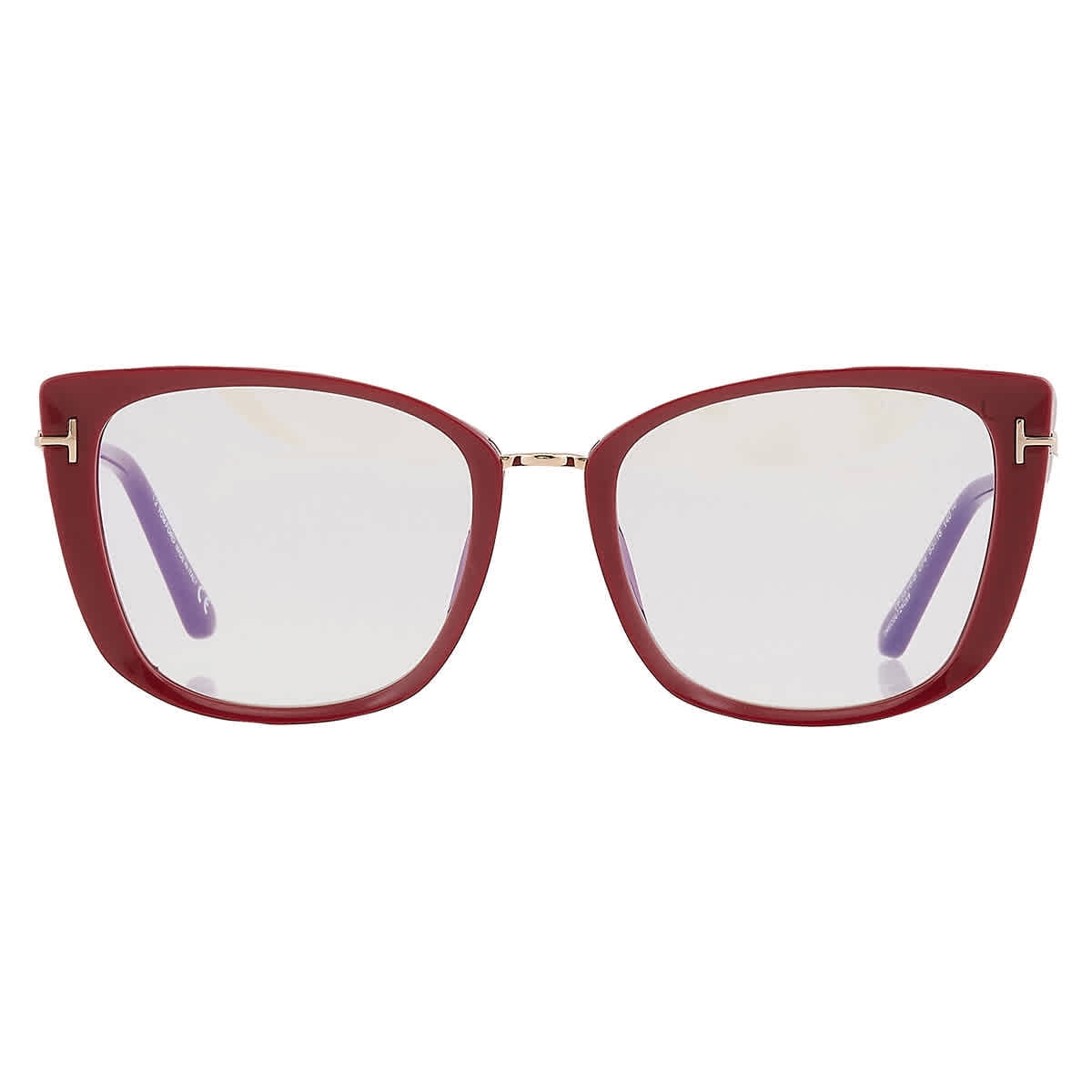 Tom Ford FT5816-B, pink /other/clear/blue-light block lens,Size53X18X140 Amazon.com: Eyeglasses Tom Ford FT 5712 -B 072 Shiny  main image 3