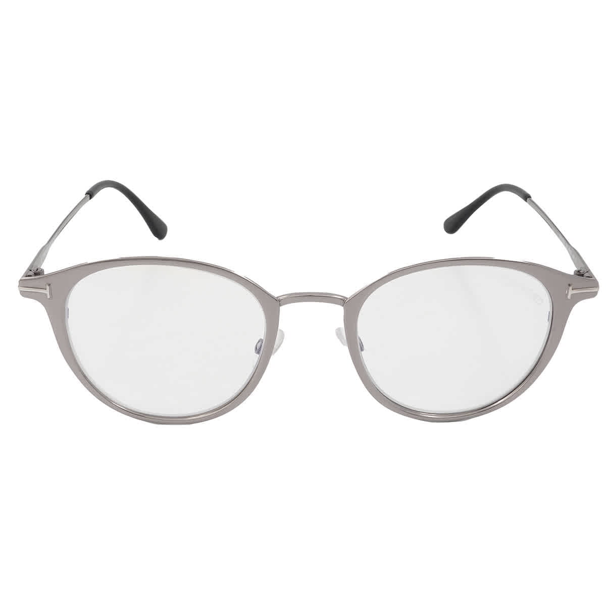 メガネ Tom Ford Blue Light Glasses TF5528B 009 Tom Ford Blue Light Block Round Unisex Eyeglasses FT5528-B