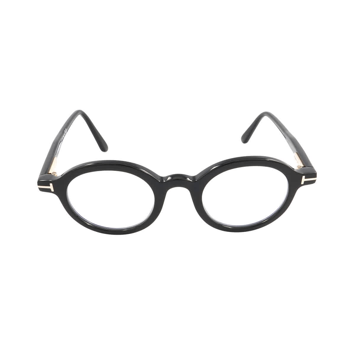 Tom Ford Blue Light Block Round Unisex Eyeglasses FT5664-B 001 45