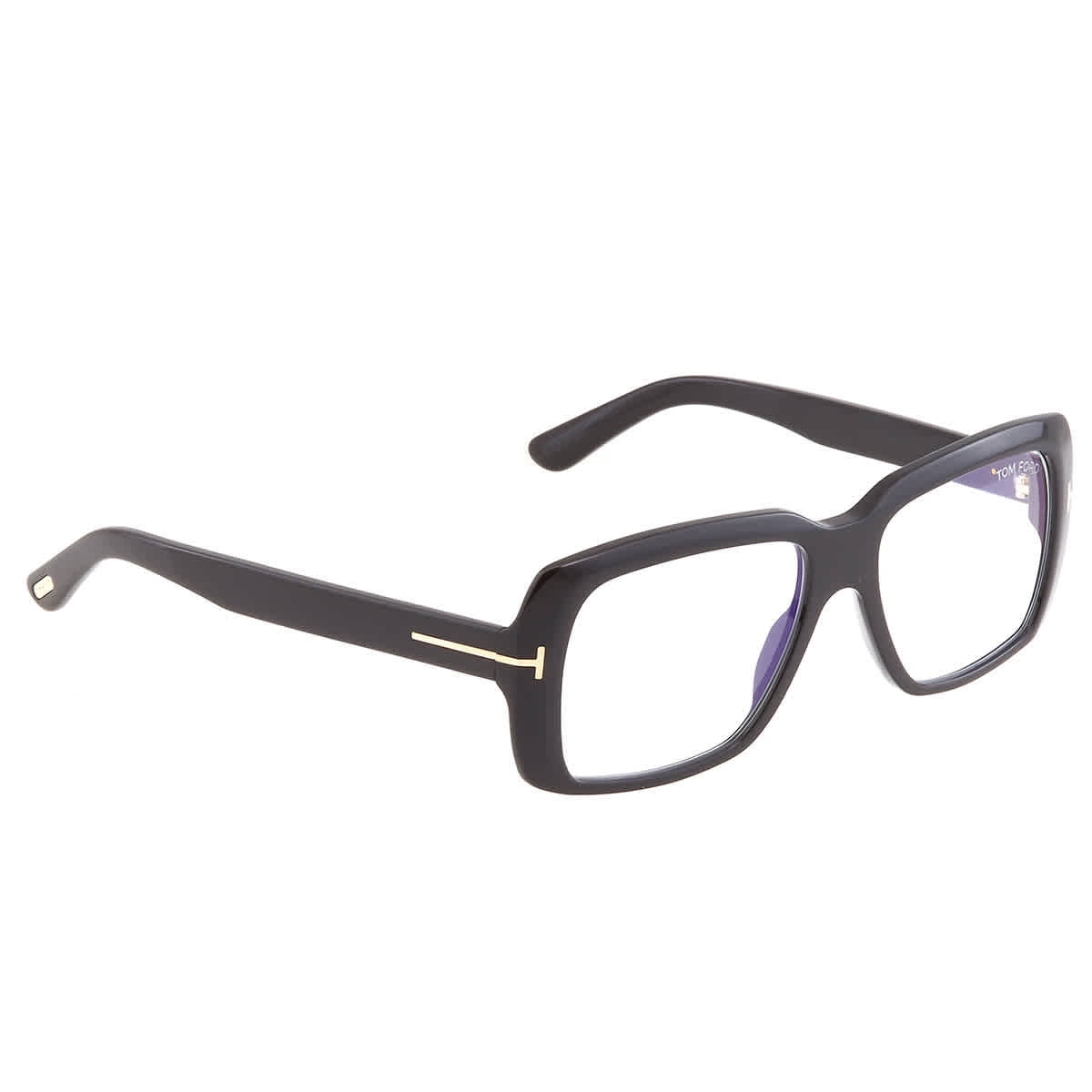 TOM FORD Men's FT5665-BM54 Blue Light Blocking Navigator Optical Glasses