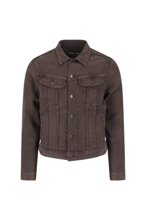 Classic Brown Jacket With Structured Silhouette (Men's)