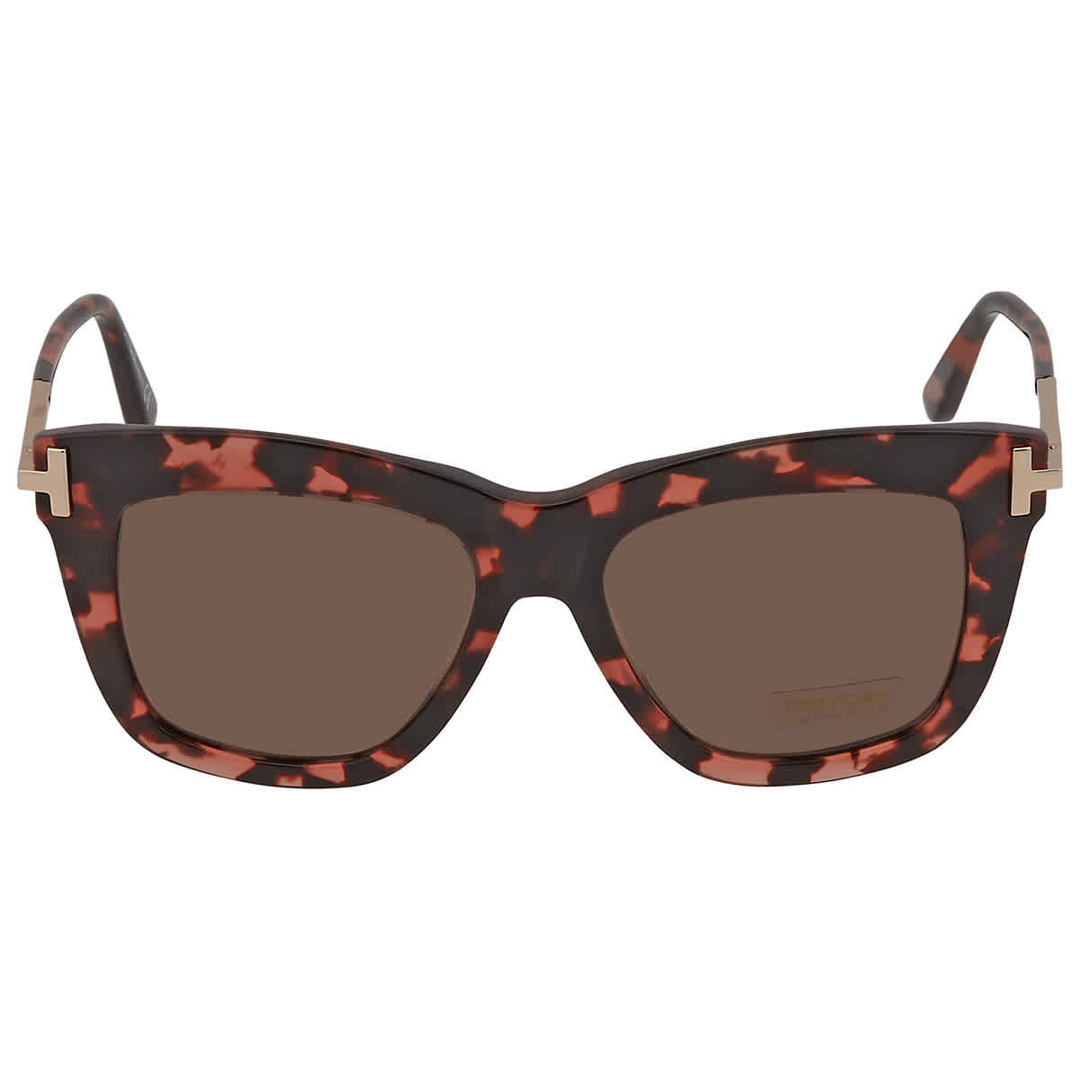 TOM FORD DASHA FT0822 52F Sunglasses Havana Frame‎ Brown Polarized Lens In Case TOM FORD Dasha FT0822 56E Havana Brown Plastic 52 mm Women main image 4