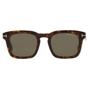 Tom Ford Dax Black Acetate Square Blue Mens Sunglasses FT0751 01V 50