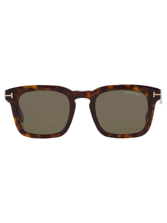 Dax Black Acetate Square Blue Men's Sunglasses FT0751 01V 50