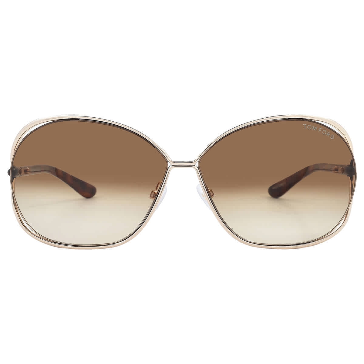 Tom Ford FT 0157 Metal Womens Round Sunglasses Gold 66mm  display picture 1