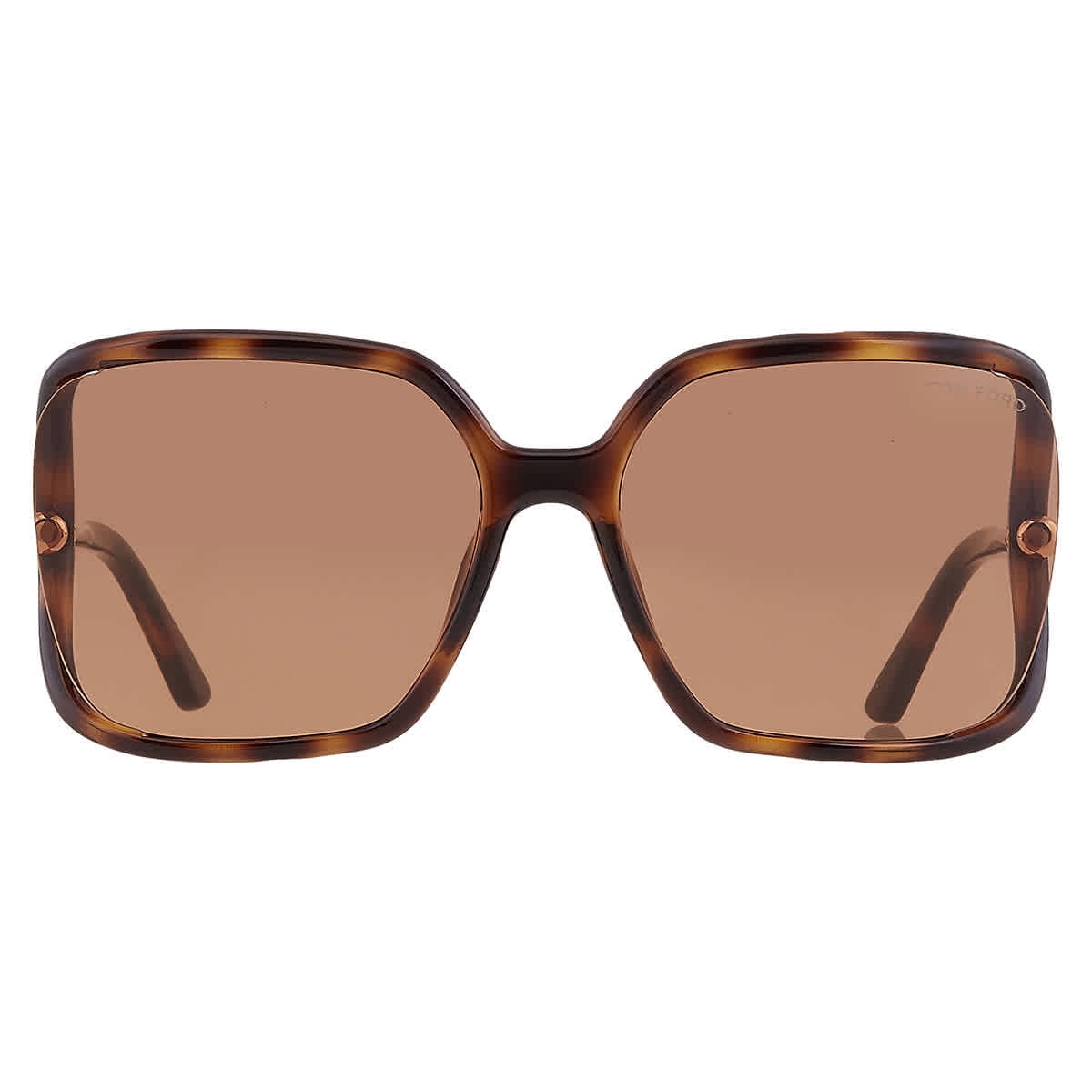 Tom Ford Brown Patterned Sunglasses Tom Ford TF0642 Round Brown Havana Sunglasses | eBay main image 3