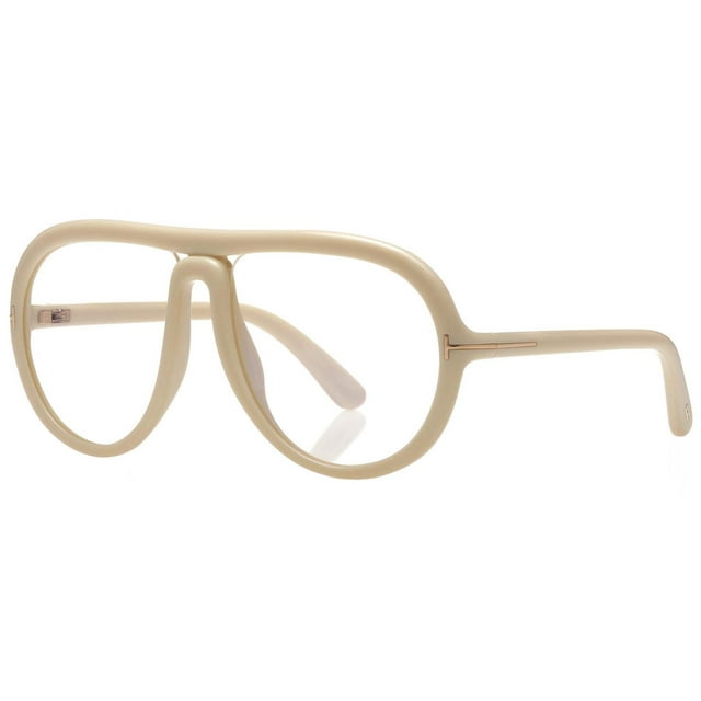 Tom Ford FT0768 025 Women's Cybil Shiny Ivory Frame Eyeglasses