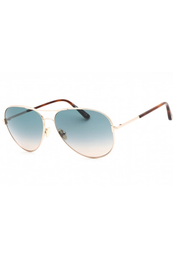 CLARK 823 28P Rose Gold / Turquoise Gradient Sunglasses TF823 28P