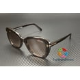 thumbnail image 1 of Tom Ford FT1008 52F Plastic Dark Havana Gradient Brown 55 mm Women's Sunglasses, 1 of 6