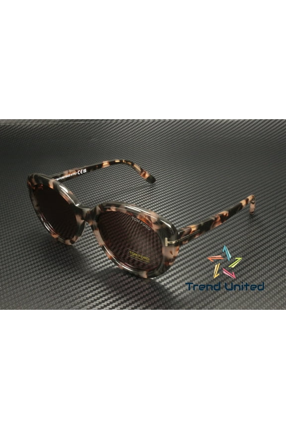 FT1009 55Y Plastic Coloured Havana Violet 55 mm Women's Sunglasses