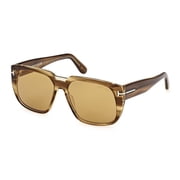 Tom Ford FT1025 55E 56mm Square Sunglasses Men's
