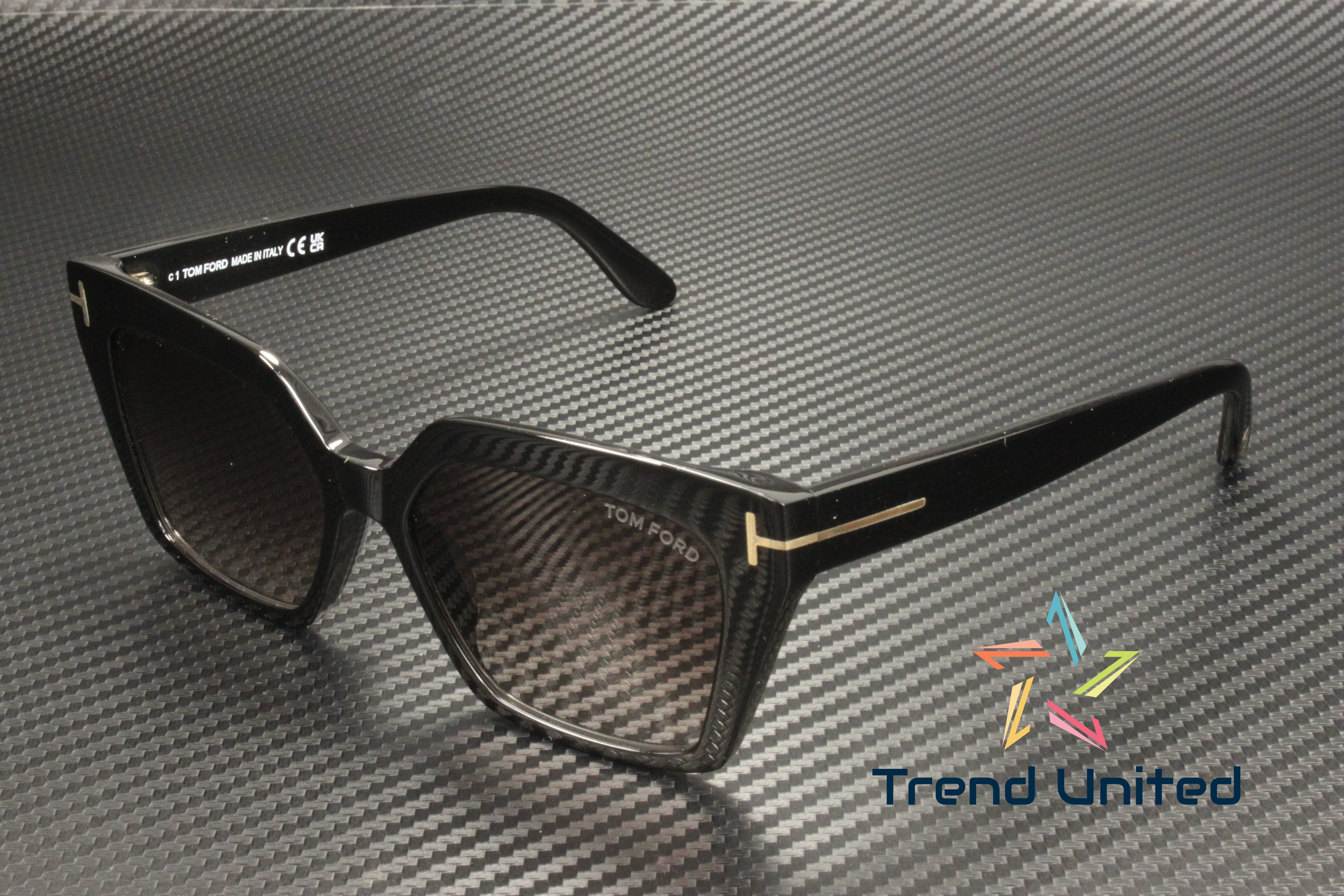 Tom Ford Violet Mirror Women\'s Sunglasses Tom Ford Fausto Sunglasses FT0711 81Y Shiny Violet - eye-oo.com main image 2