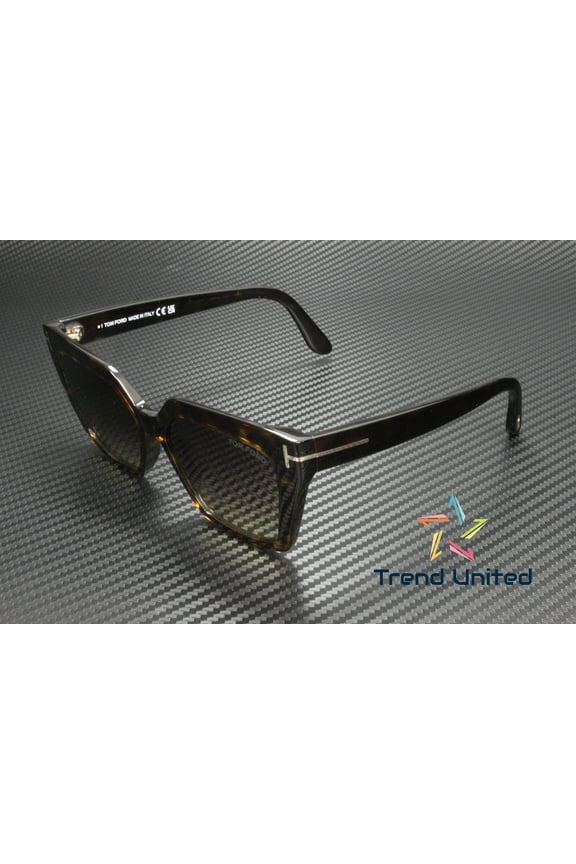 FT 1030 Plastic Womens Cat Eye Sunglasses Brown 53mm Adult