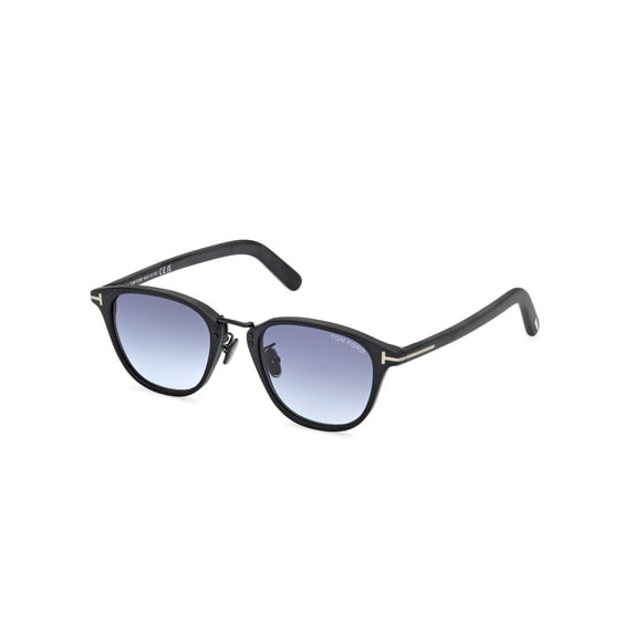 Tom Ford FT1049 D 02W Plastic Matte Black Gradient Blue 50 mm Men's Sunglasses