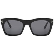 Tom Ford FT1062 01A 56mm Rectangle Sunglasses Mens Shiny Black