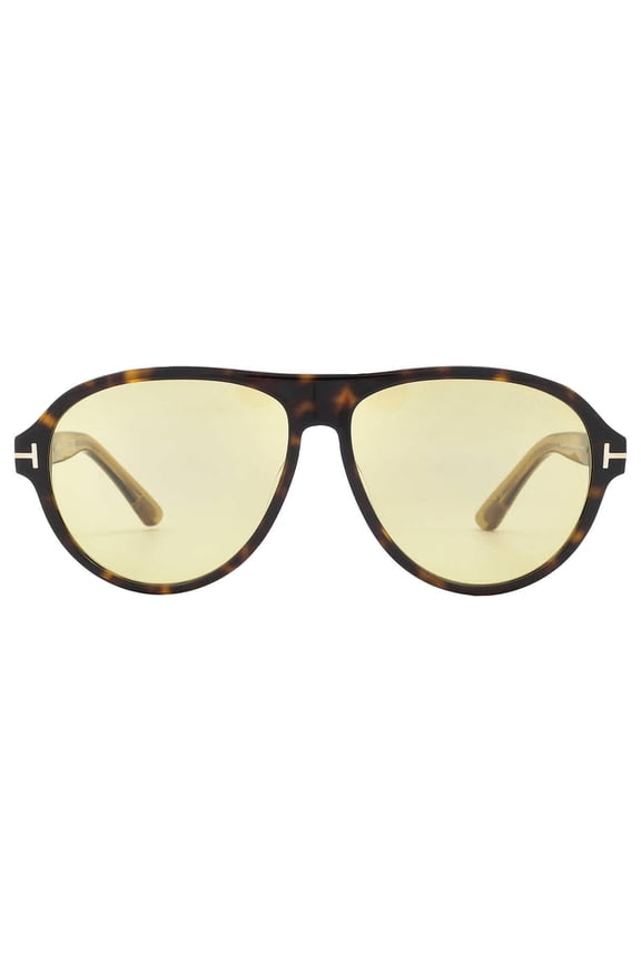 FT1080 52N Plastic Dark Havana Green 59 mm Men's Sunglasses