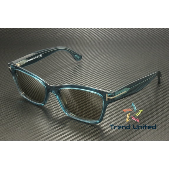 Tom Ford FT1085 90L Plastic Shiny Blue Roviex Mirror 54 mm Women's Sunglasses