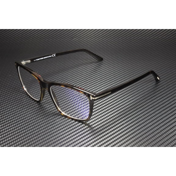 Tom Ford FT5479-B 052 Dark Havana Clear Lens Plastic 56 mm Men's Eyeglasses