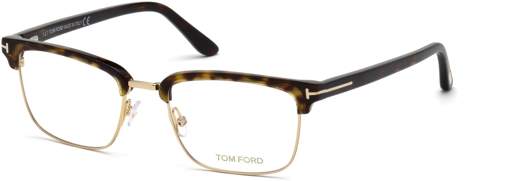 Tom Ford Eyeglasses FT 5040 In Dark Havana – Sleek Plastic Frame With Blue Light Protection