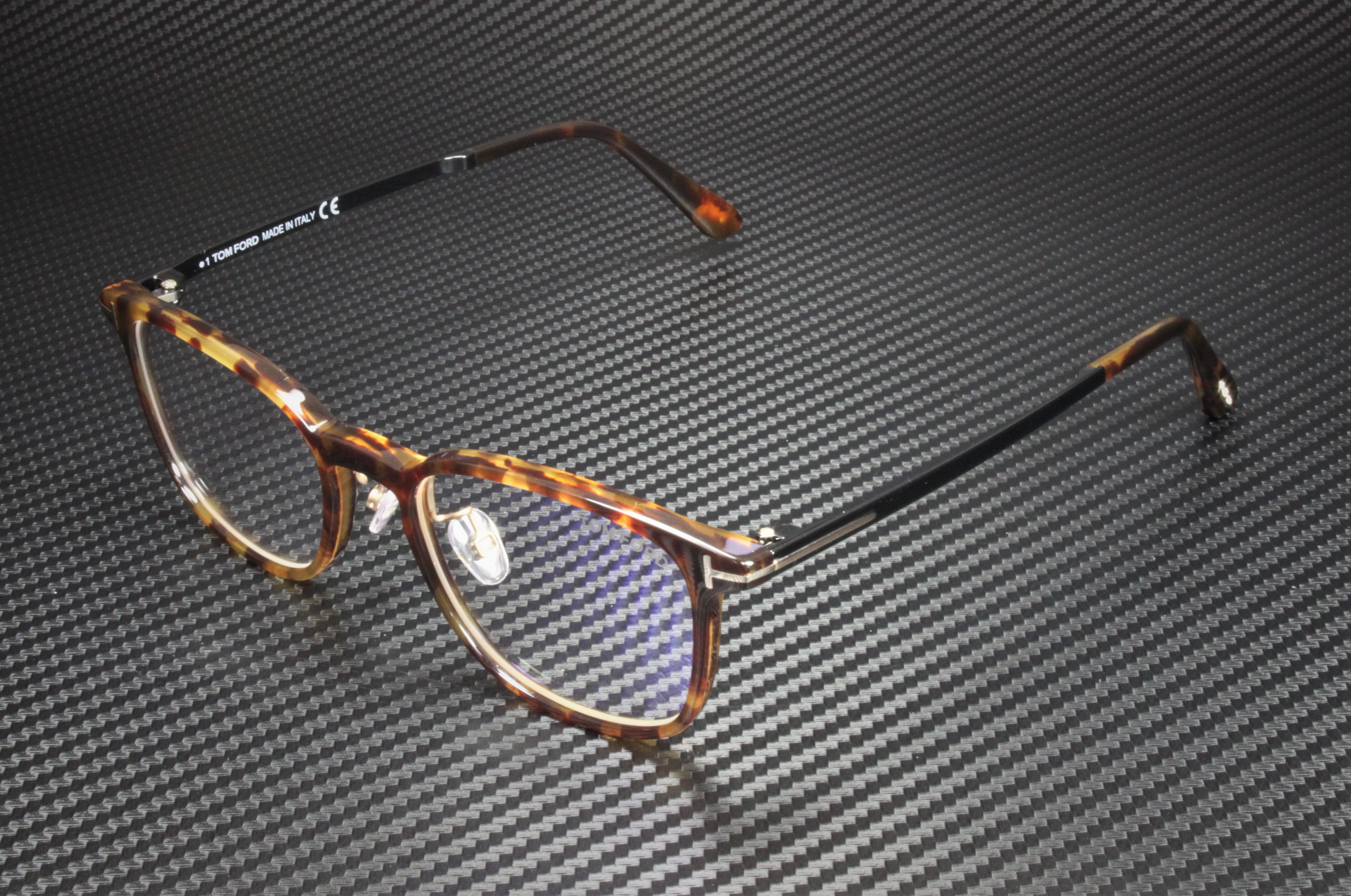 NWT Tom Ford FT5894-B Dark Havanaclear Rectangle 56mm Eyeglasses Kits.com -- Tom Ford FT5894-B main image 3