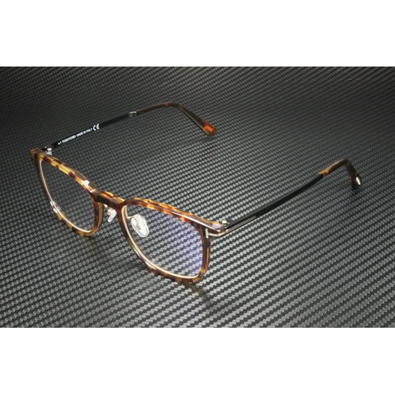 Tom Ford FT5594-D-B 056 Havana Clear Lens Plastic 52 mm Men's Eyeglasses