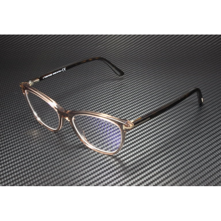 Tom Ford FT5636-B 045 Shiny Lt Brown Clear Lens Plastic 52  display picture 1