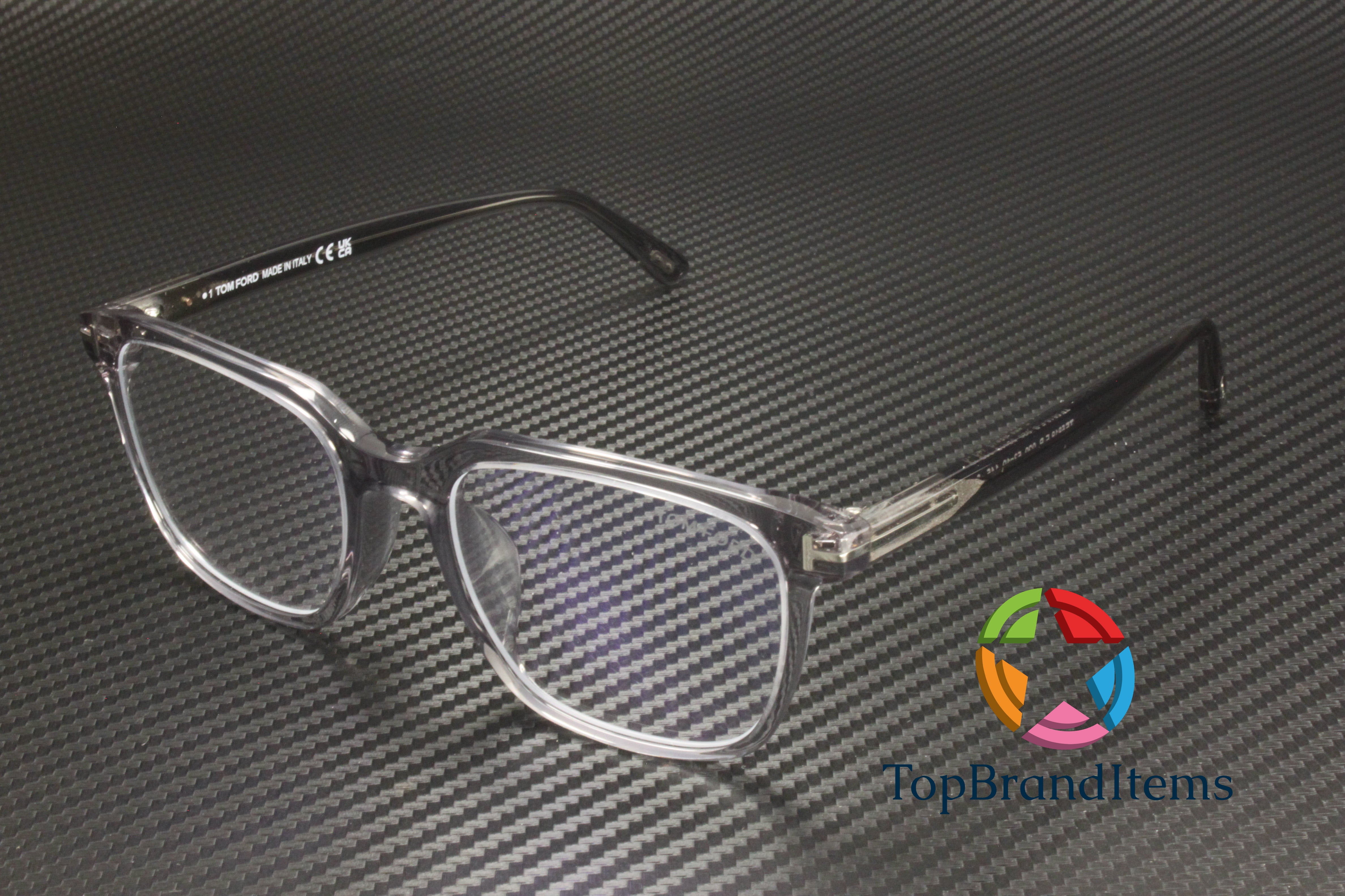 Tom Ford FT5818 F B 020 Plastic Grey Other 53 mm Men's Eyeglasses