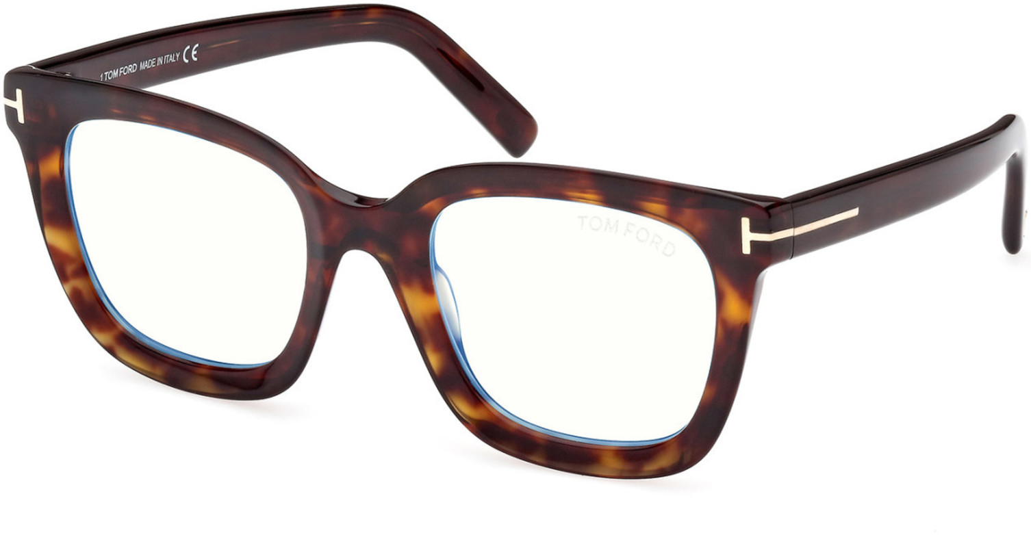 Tom Ford FT5880 B 052 Plastic Dark Havana 51 mm Women's Eyeglasses
