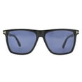 thumbnail image 1 of Tom Ford FT 0832 Acetate Mens Pilot Sunglasses Black 57mm Adult, 1 of 5