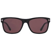 Tom Ford Giulio Black Plastic Square Brown Mens Sunglasses FT0698 01J 57