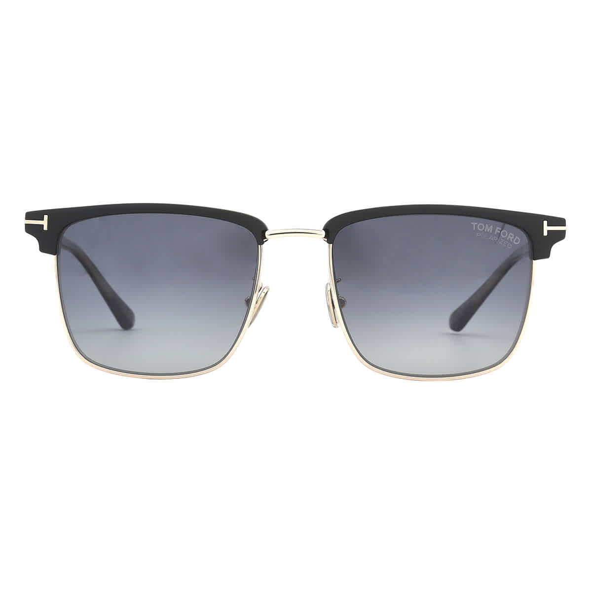 Tom Ford Hudson Polarized Smoke Gradient Square Men's Sunglasses FT0997-H 02D 55