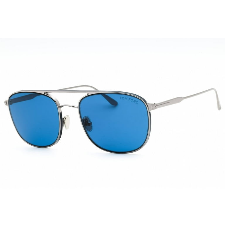 Designer Tom Ford FT 0827 Jake 14V Shiny Light Ruthenium/Blue