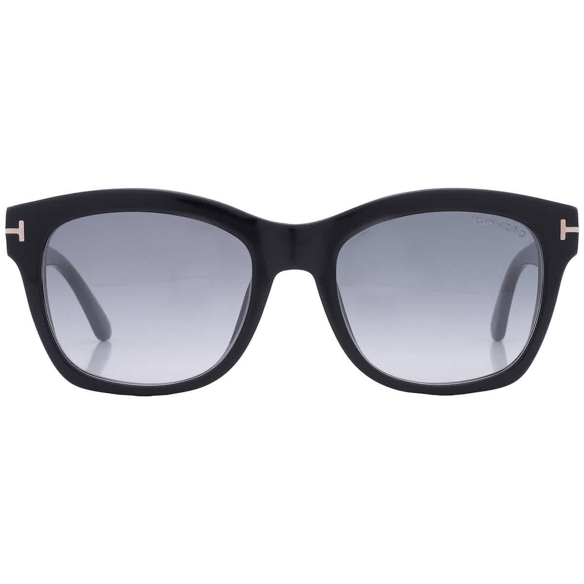Tom Ford Lauren-02 FT0614 01C Blk Rose Gold Smoke Silver 52 Women's Sunglasses