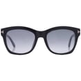 thumbnail image 1 of Tom Ford Lauren-02 FT0614 01C Blk Rose Gold Smoke Silver 52 Women's Sunglasses, 1 of 5
