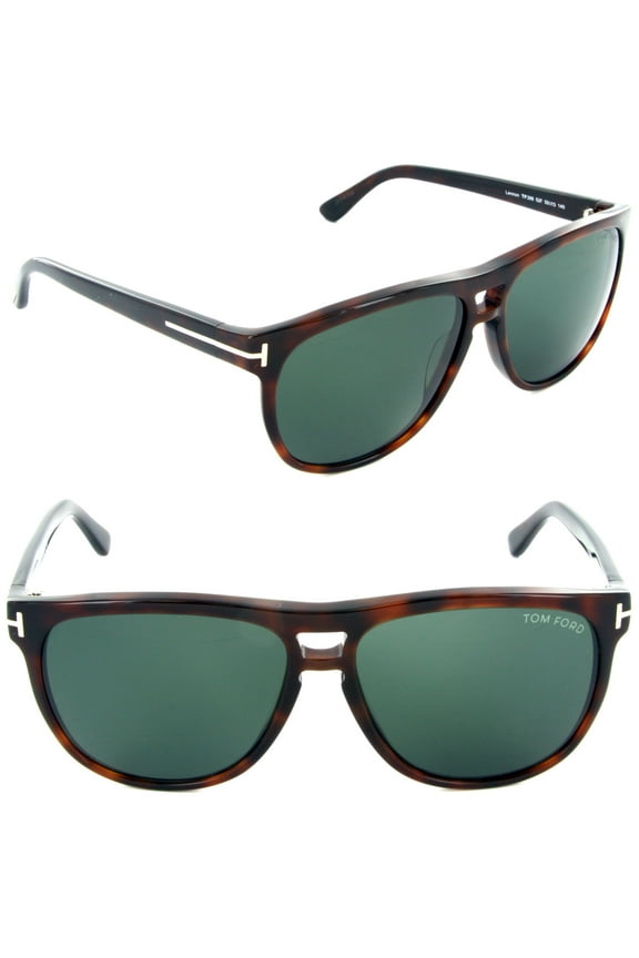 Lennon TF 288 52F Sunglasses Dark Havana / Green Lens