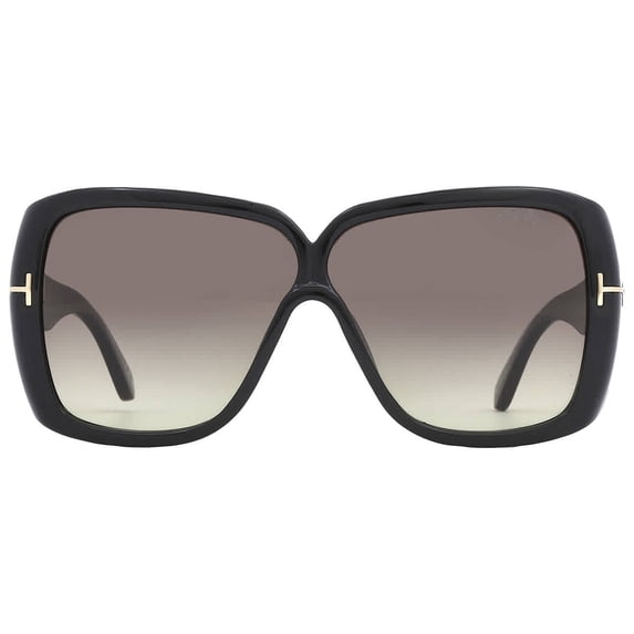 Tom Ford Marilyn Smoke Gradient Butterfly Ladies Sunglasses FT1037 01B 61