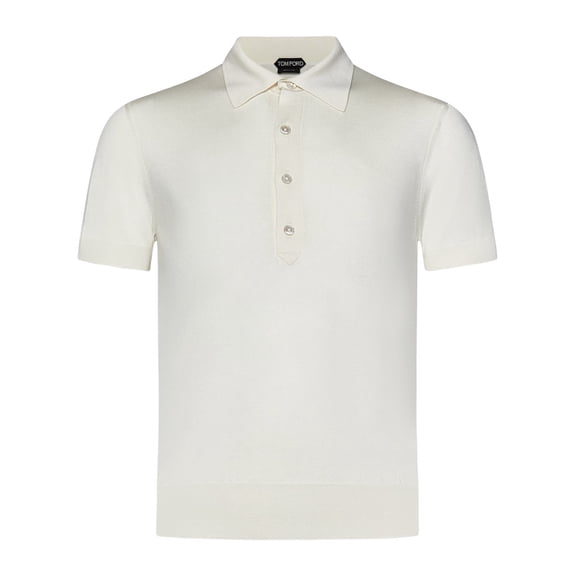 Tom Ford Short-Sleeved Polo Shirt In Silk-Viscose Blend (Men's)