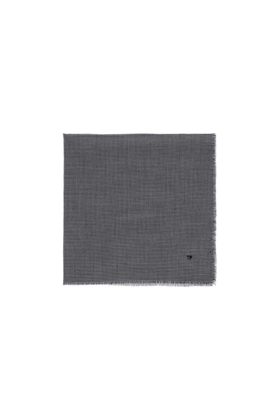 Men's Houndstooth Pattern Scarf Grey