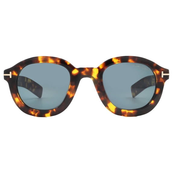 Tom Ford Raffa Blue Round Men's Sunglasses FT1100 52V 46