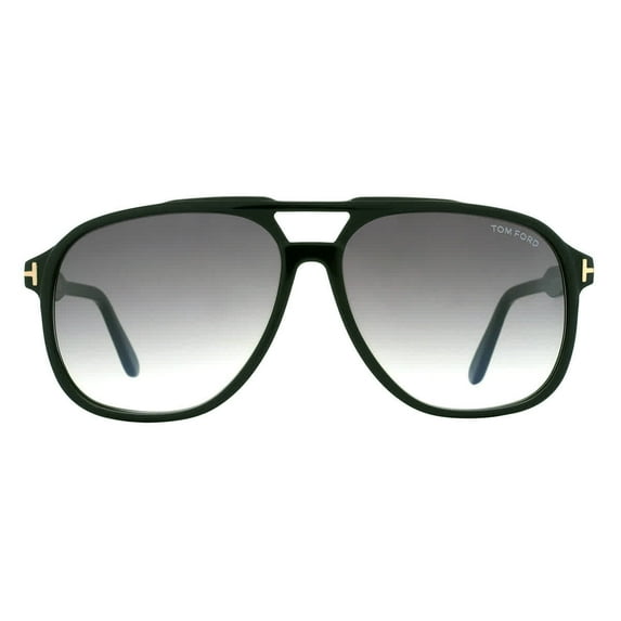 Tom Ford FT 0753 Acetate Mens Aviator Sunglasses Black 62mm Adult