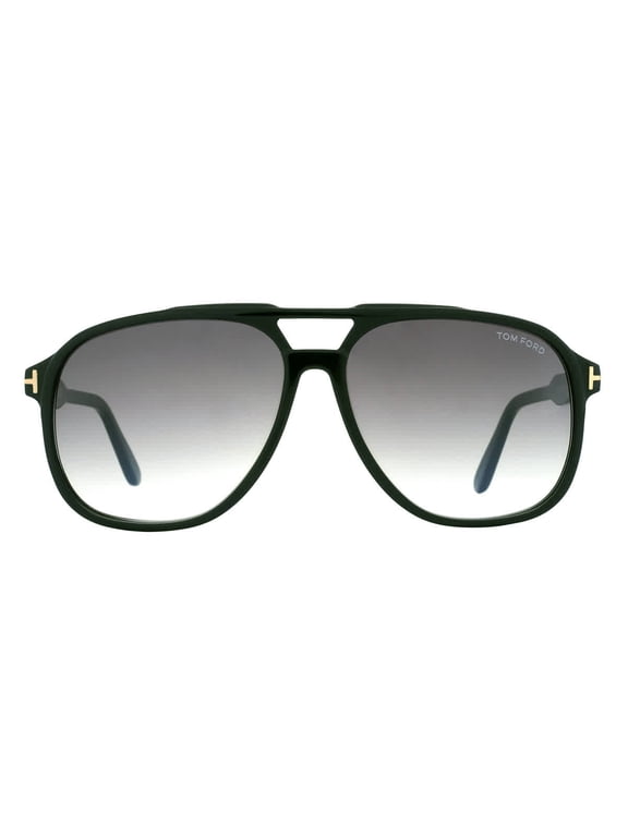 FT 0753 Acetate Mens Aviator Sunglasses Black 62mm Adult