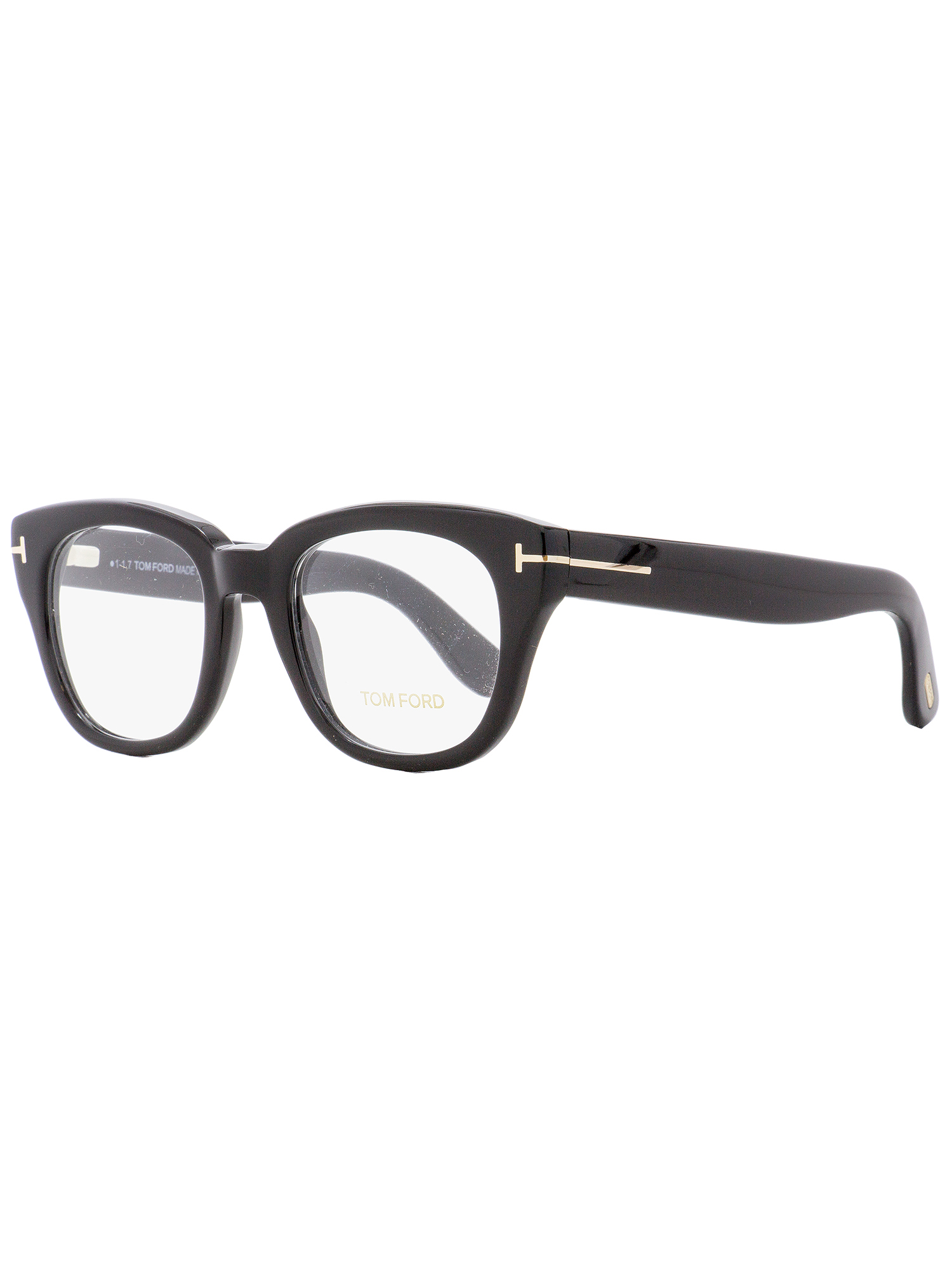 Tom Ford Rectangular Eyeglasses TF5473 001 Black 49mm FT5473