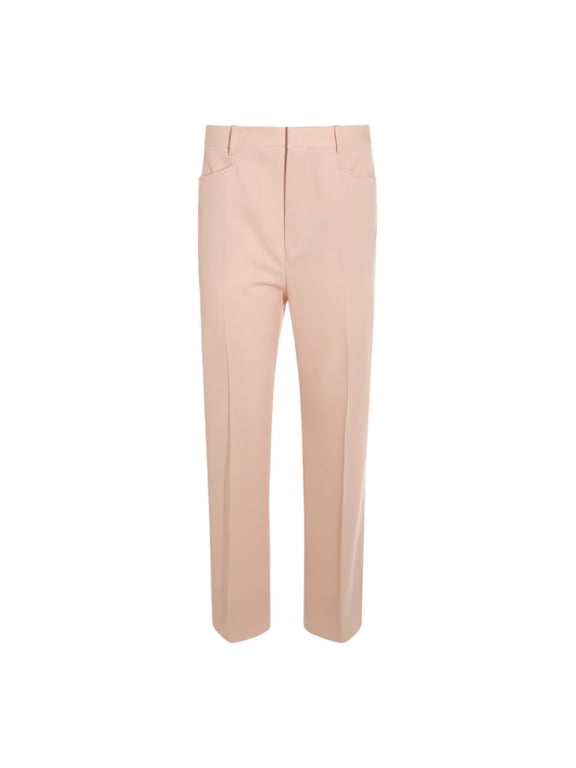 Straight-Leg Trousers With High Waist And Tailored Detailing (Women's)