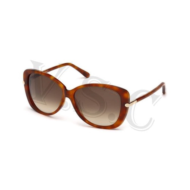 Tom Ford Butterfly Sunglasses TF324 Linda 56F Light Havana  display picture 3